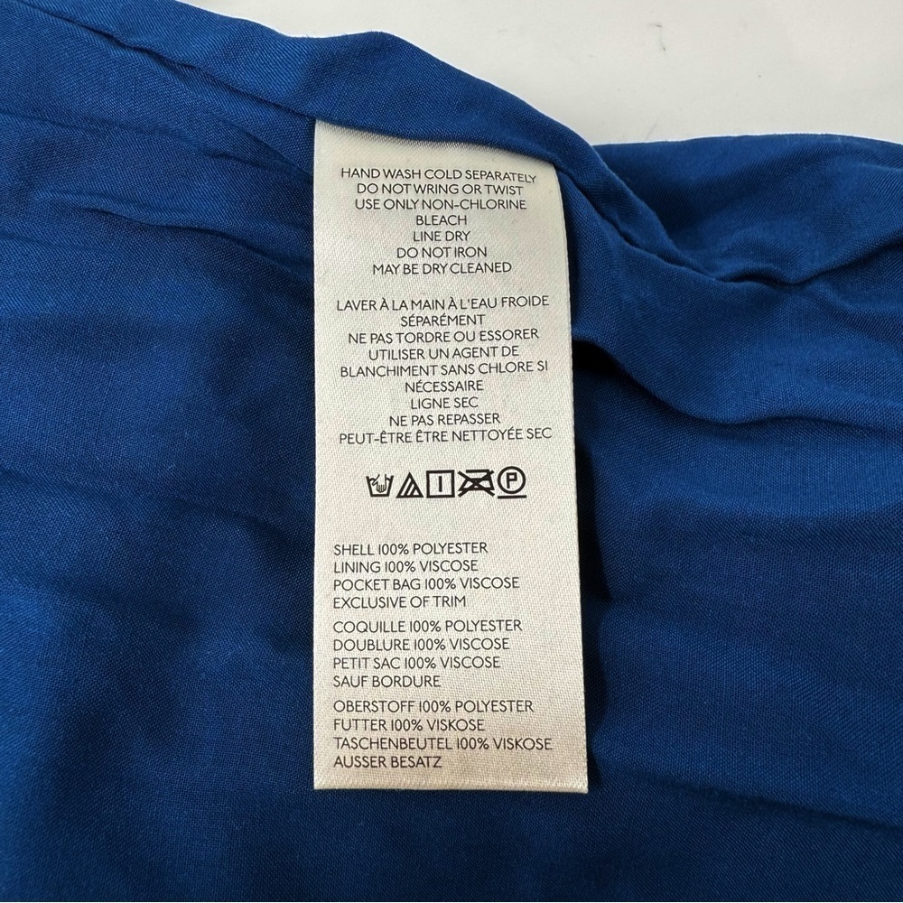 Anthropologie Pleated Skort XS Deep Sea Blue NWT - Picture 5 of 12